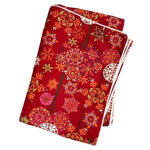 Pottery Barn Snowflake Christmas Holiday Table Runner 18" x 102" Whimsy Colorful
